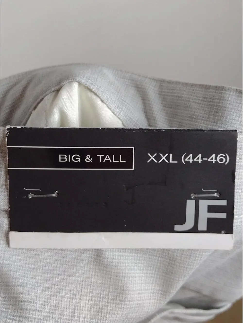 NWT J.Ferrar Men's Light Gray/Big & Tall (44-46) Flat Front Pants Size XXL